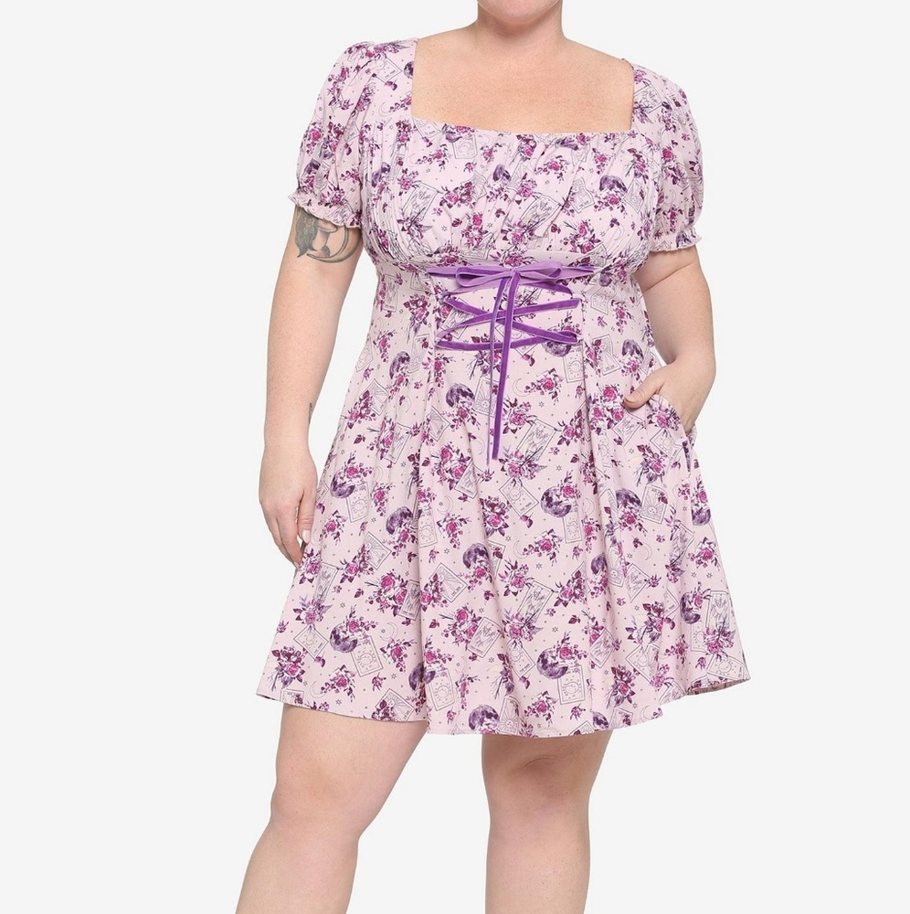 Hot Topic Tarot & Rose Babydoll Dress